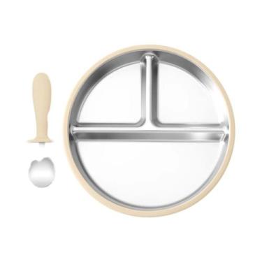 Imagem de Conjunto De Tigelas Para Alimentação De Bebês 3 Peças: Prato De Aço In