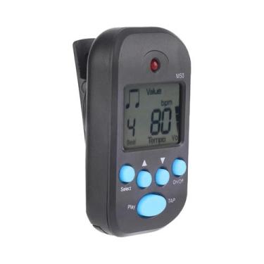 Imagem de Metrônomo Digital LCD Clip-On Para Guitarra, Violino E Baixo - Acessór