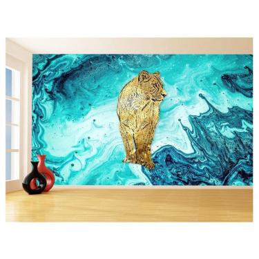 Imagem de Papel De Parede Animais Pop Art Leoa Colorido 3,5M Pxa442