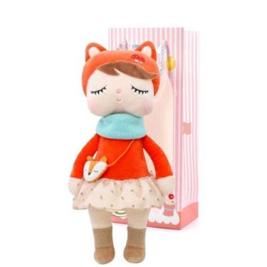Imagem de Boneca Metoo Doll Original Angela Floresta Bichos Raposa 35 cm com Sac