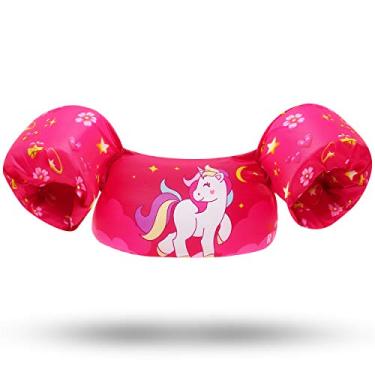 Imagem de Colete de natação infantil – Boias de natação para crianças pequenas, meninas e meninos de 20 a 30 a 18 a 22 kg – Coletes de natação infantis para piscina, praia, lago e rio – dispositivo flutuante