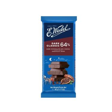Imagem de Chocolate E.Wedel Amargo 64% 90g – Tradicional Polonês