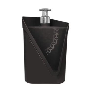 Imagem de Dispenser Click Porta Detergente 500ml com Suporte para Esponja  Organ