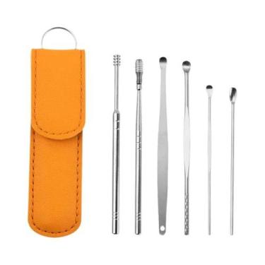 Imagem de Kit De Limpeza De Ouvido 6 Peças: Ferramenta Extratora De Cera, Palito