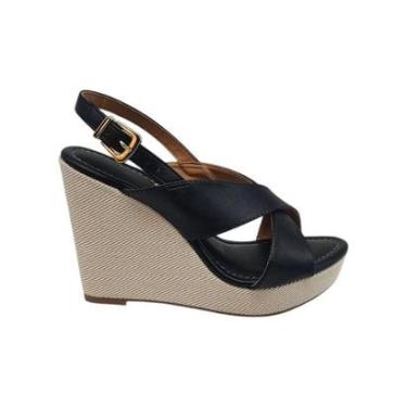 Imagem de Sandália Anabela Salto Alto Com Tiras Cruzadas Vizzano Lançamento 62832126-Feminino