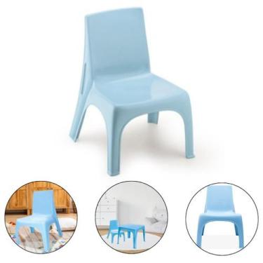Imagem de Cadeira Poltrona Infantil Educativa Confort De Plástico Azul Injeplast