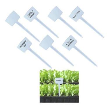 Imagem de Plaquinha Placa De Identificação De Plantas E16 250 Unidades - - Branc