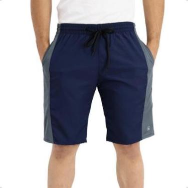 Imagem de Bermuda Masculina Lisa Tactel Elastano Esporte Treino Academia Cross Corrida-Masculino