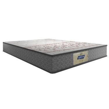 Imagem de Colchão Casal Molas Gazin Flora Cinza/branco 138x188x22cm Até 110 Kg Por Pessoa Cinza