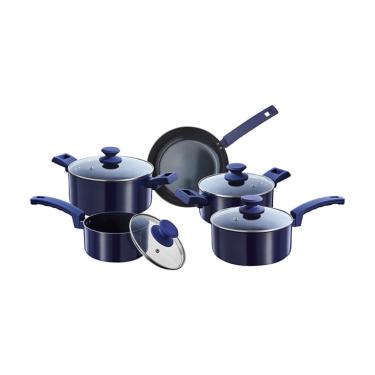 Imagem de Jogo Panela Diamond Hauskraft Azul 5 Peças