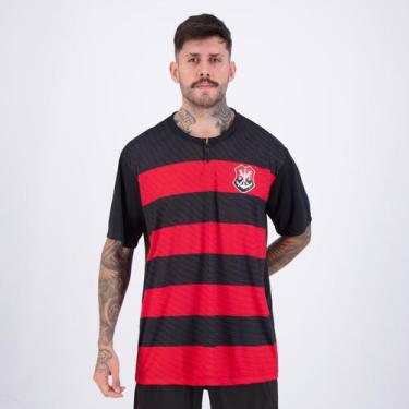 Imagem de Camisa Flamengo Encontro Vermelha e Preta - Braziline, G