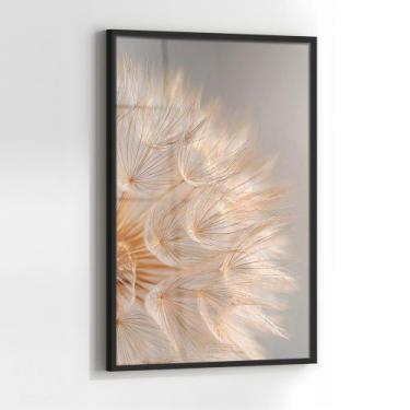 Imagem de Quadro com Moldura e Acrilico Cristal Vidro Dente de Leao para Sala, Q