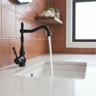 Imagem de Torneira Metal Bancada Cozinha Lavabo Banheiro Atemporal Água Quente F