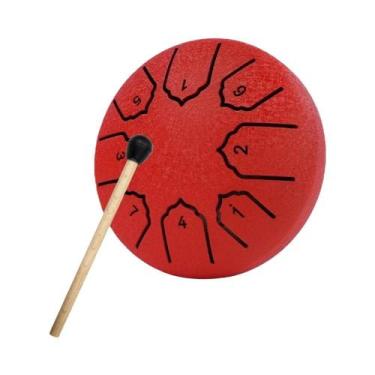 Imagem de Tambor De Língua De Aço Mini De 4 Polegadas Com 8 Notas, Instrumento M