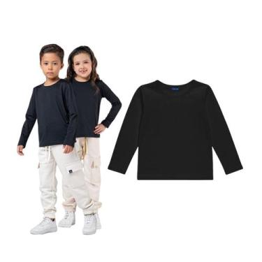 Imagem de Blusa Térmica Infantil Segunda Pele Preta Tamanho:14Cor:Preta - VRASAL