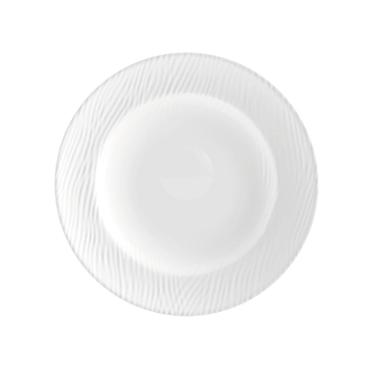 Imagem de Prato Fundo Sopa Linha Relevo Dunas Branco Germer Porcelanas