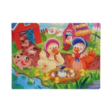 Imagem de Quebra-Cabeça 3D De Madeira Colorido Com 60 Peças, Brinquedo Educativo