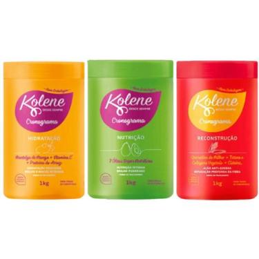 Imagem de Cronograma Capilar Kolene 3 Itens - 1kg (cada)