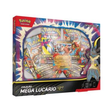 Imagem de Box Pokemon Coleção Mega Lucario EX Copag - 35576