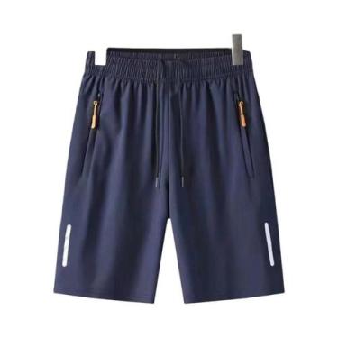 Imagem de Bermudas Masculinas De Secagem Rápida Para Esportes De Verão, Pretas, 