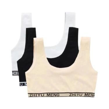 Imagem de Sutiãs De Treinamento Para Adolescentes, Tops Sem Fio Para Puberdade, 