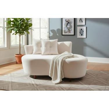 Imagem de Namoradeira Sofá Feijão Suria 150cm Orgânica Veludo - Mansão Decor