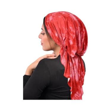 Imagem de Hijab Com Estampa Floral Para O Ramadan, Turbante Macio E Elástico Com