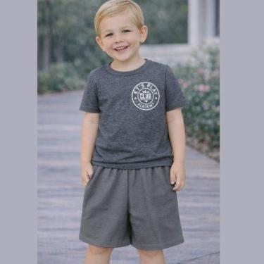 Imagem de Conjunto Infantil Menino Camiseta Lets Play Academy e Shorts Texturiza