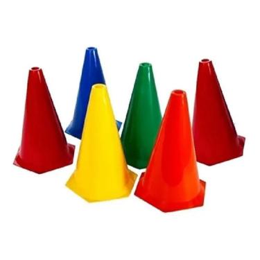 Imagem de Cone Esportivo Pentagol Treino Demarcatório PVC 24 cm-Unissex
