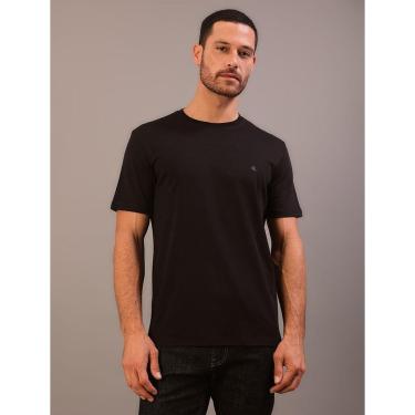 Imagem de Camiseta Manga Curta Calvin Klein Jeans Masculino Pima - Preto-Masculino