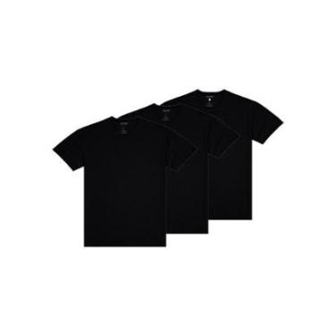 Imagem de Kit com 3 Camisetas Masculina Malwee 1000004423 Azul Marinho-Masculino