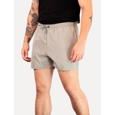 Imagem de Short Reserva Masculino D'Água Beachwear Liso Basico Lateral Cinza-Masculino