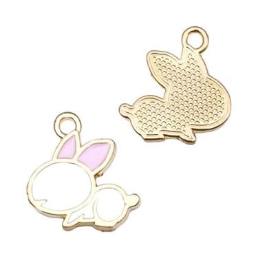 Imagem de Pingentes De Liga Metálica De Coelhos De Desenho Animado Fofos Para Cr