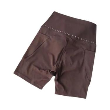 Imagem de Shorts Femininos De Cintura Alta Com Controle De Barriga E Efeito Leva