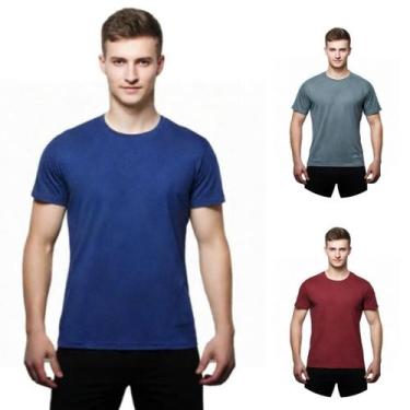 Imagem de Kit 3 Camisas Uv +50 Manga Curta Slim - C&C, Marinho, Grafite, Verm es