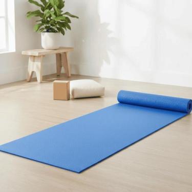 Imagem de Tapete Yoga Cores Azul Rolo 0,61x15,00m Vinil PVC - Yogaplast