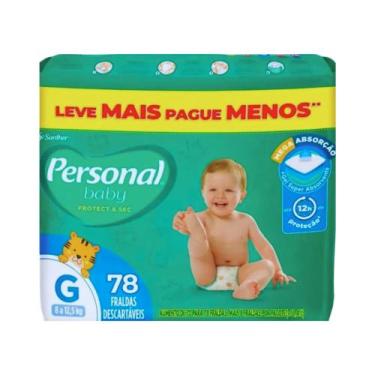 Imagem de Fralda Descartavel Personal Giga 1 Pacote Tamanho G Com 78 Unidades Ca