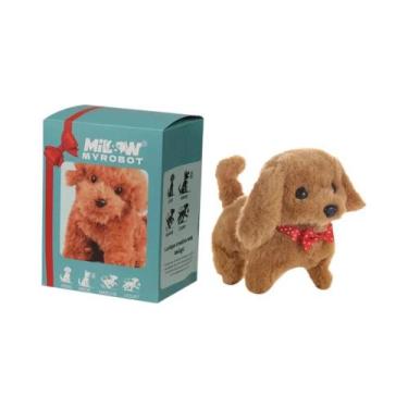 Imagem de Robô De Pelúcia Interativo Cachorrinho Que Anda, Late E Abana O Rabo -