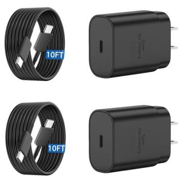 Imagem de Carregador USB-C Ubearkk 25W - Carregamento Rápido com Cabo de 3 Metro