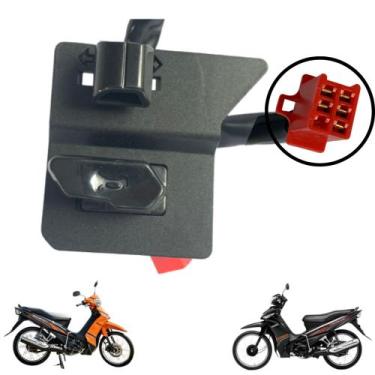 Imagem de Interruptor botao buzina/pisca - crypton t115 2009 a 2016 - TRILHA, Pr