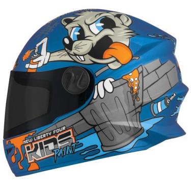Imagem de Capacete Fechado Infantil Pro Tork Liberty Four Kids Paint Fosco Visei