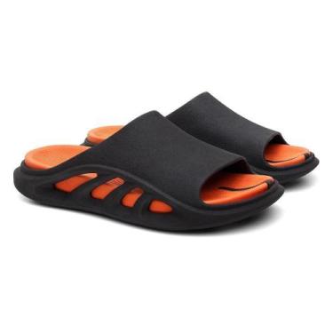 Imagem de Chinelo Slide Masculino Ferrara Casual Micro Expandido Leve, Preto, 41