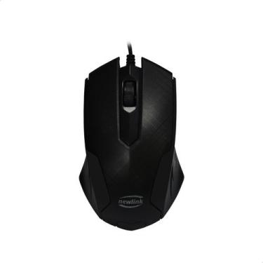 Imagem de Mouse Usb 1000Dpi 3 Botões Newlink Grid Preto