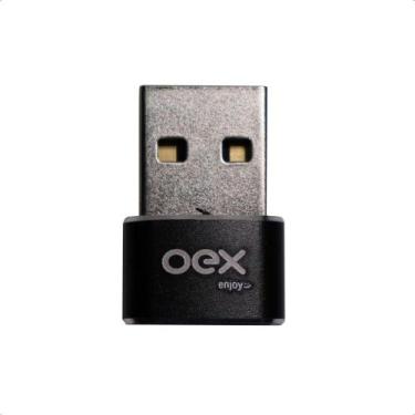 Imagem de Adaptador OTG Tipo C Para USB Compacto OEX AD204 Preto - OEX ENJOY