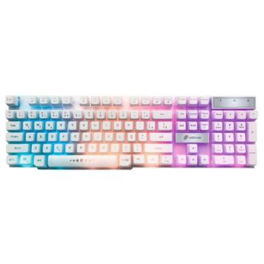 Imagem de Teclado Gamer Force Branco Led TC201 Oex Game