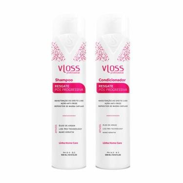 Imagem de Shampoo e condicionador para cabelos pós progressiva kit com 2 unidade