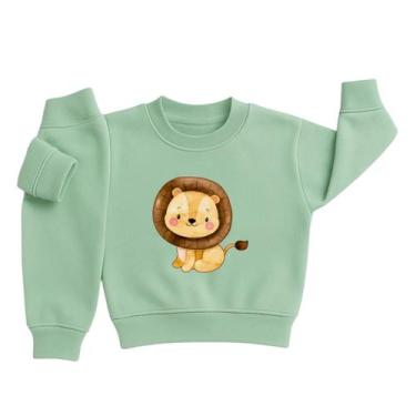Imagem de Conjunto Moletom Infantil Bebê Menino Peluciado Roupa Inverno Flanelad
