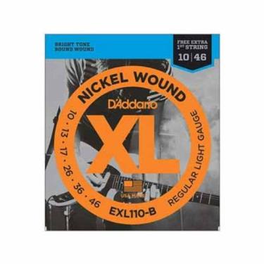 Imagem de Encordoamento Para Guitarra 6 Cordas Regular Light D`Addario (.010 - .046) EXL110B