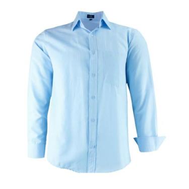 Imagem de Camisa Social LBL Masculina Manga Longa Clássica Com Bolso 3006 - AMIL