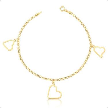 Imagem de Pulseira Ouro 18k Feminina Elo Português Berloques - Dreamfactoryjóias